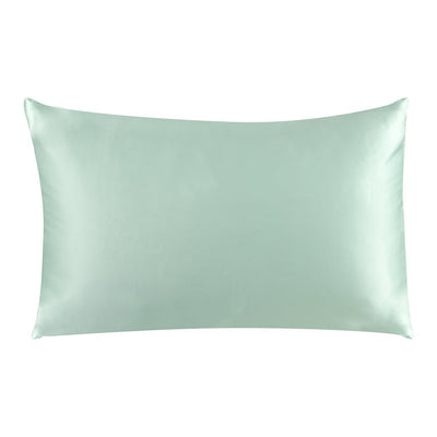 DreamZ 100% Mulberry Silk Pillow Case Eye Mask Set Green Both Sided 25 Momme Payday Deals