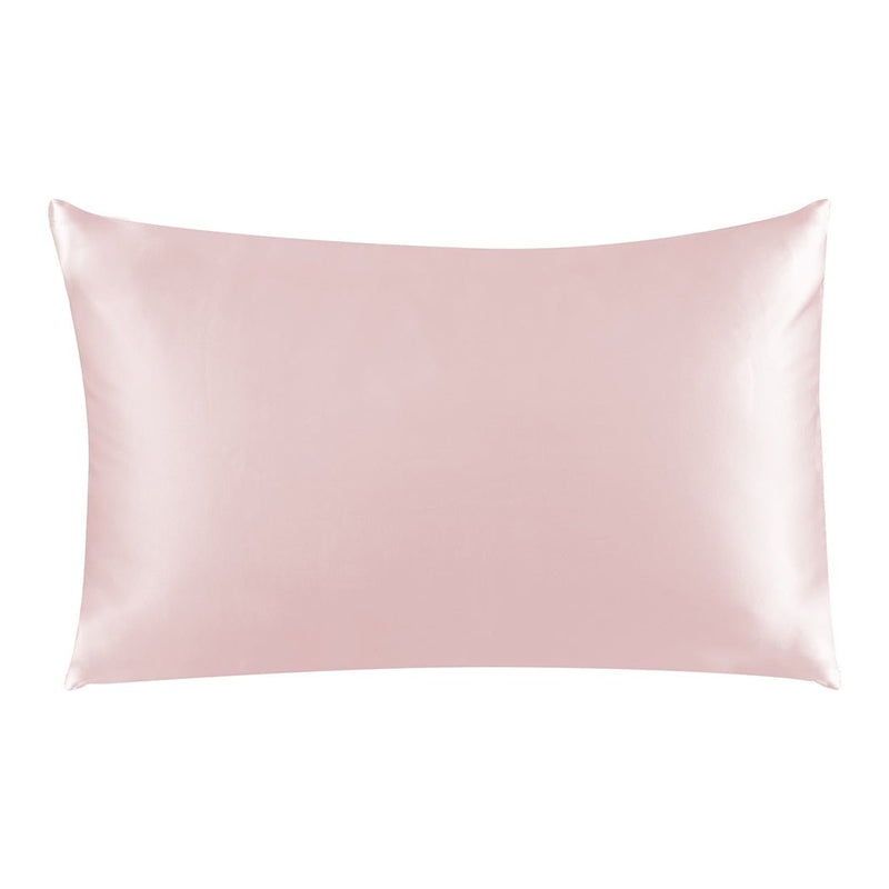 DreamZ 100% Mulberry Silk Pillow Case Eye Mask Set Pink Both Sided 25 Momme Payday Deals