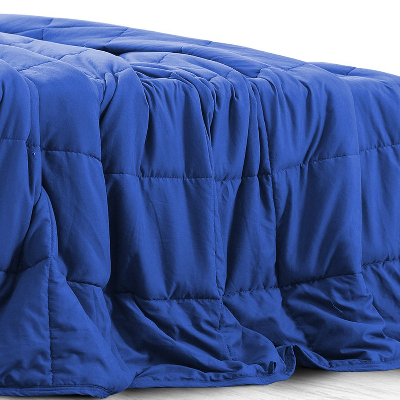 DreamZ 2KG Kids Anti Anxiety Weighted Blanket Gravity Blankets Blue Colour Payday Deals