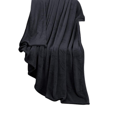 DreamZ 320GSM 220x160cm Ultra Soft Mink Blanket Warm Throw in Dark Grey Colour Payday Deals