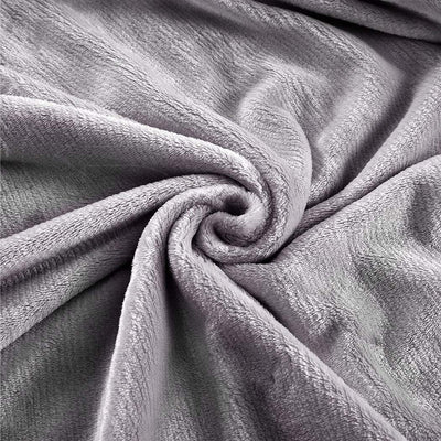 DreamZ 320GSM 220x240cm Ultra Soft Mink Blanket Warm Throw in Silver Colour Payday Deals