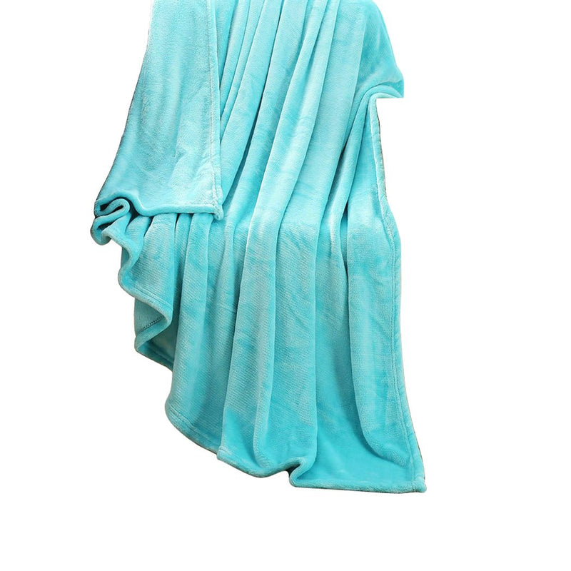 DreamZ 320GSM 220x240cm Ultra Soft Mink Blanket Warm Throw in Teal Colour Payday Deals