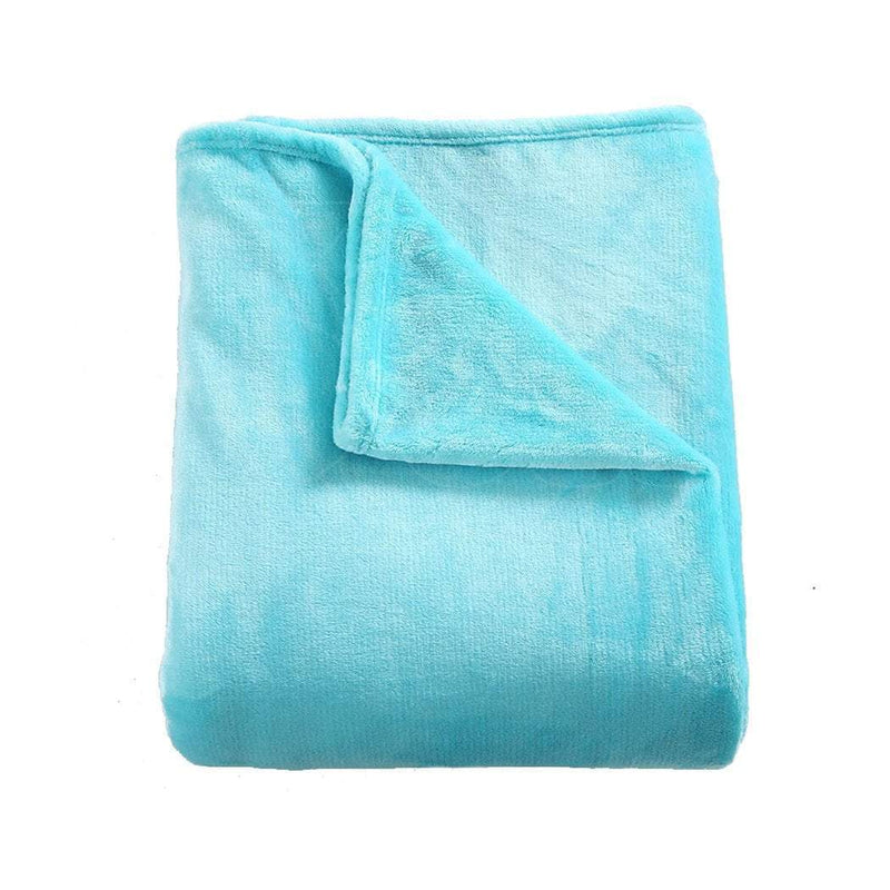 DreamZ 320GSM 220x240cm Ultra Soft Mink Blanket Warm Throw in Teal Colour Payday Deals