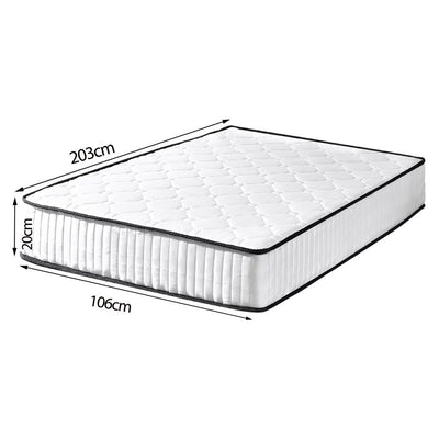 DreamZ 5 Zoned Pocket Spring Bed Mattress in King Single Size Payday Deals