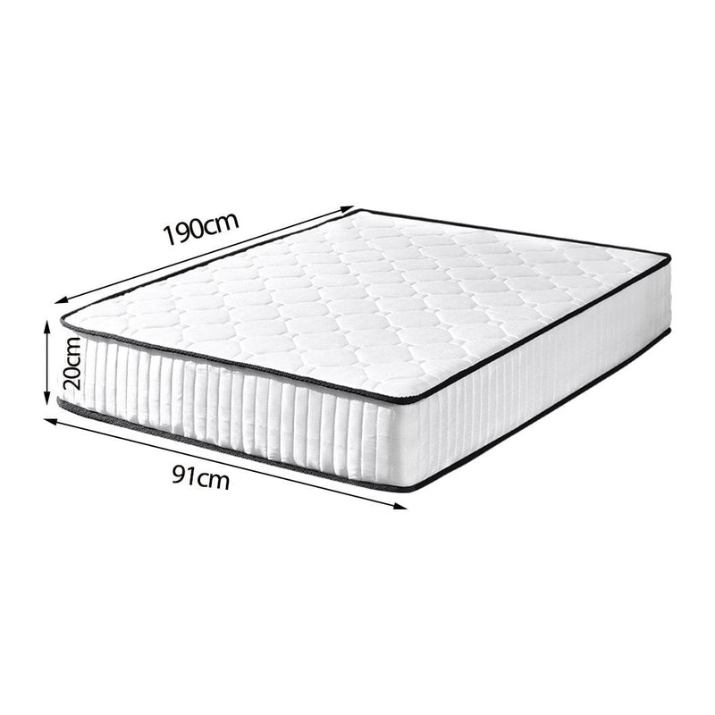 DreamZ 5 Zoned Pocket Spring Bed Mattress in Single Size Payday Deals