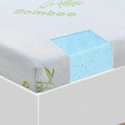 DreamZ 5cm Thickness Cool Gel Memory Foam Mattress Topper Bamboo Fabric Queen Payday Deals