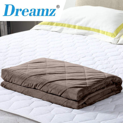 DreamZ 5KG Anti Anxiety Weighted Blanket Gravity Blankets Mink Colour Payday Deals