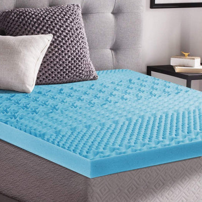 Dreamz 7-Zone Cool Gel Mattress Topper Memory Foam Removable Cover 8CM Double Payday Deals