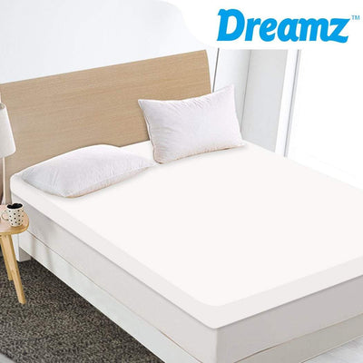 DreamZ 7cm Memory Foam Bed Mattress Topper Polyester Underlay Cover Double Payday Deals