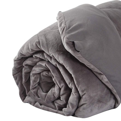 DreamZ 7KG Anti Anxiety Weighted Blanket Gravity Blankets Grey Colour Payday Deals