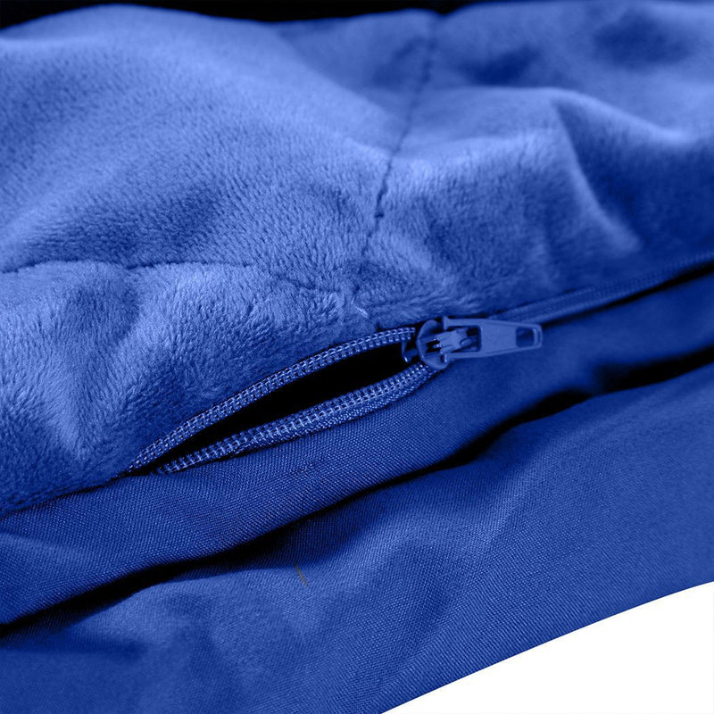 DreamZ 7KG Anti Anxiety Weighted Blanket Gravity Blankets Royal Blue Colour Payday Deals