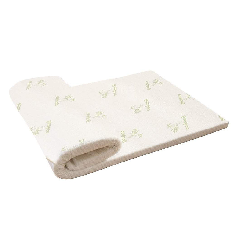 DreamZ 8cm Bedding Cool Gel Memory Foam Bed Mattress Topper Bamboo Cover Double