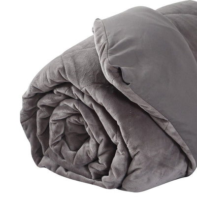 DreamZ 9KG Anti Anxiety Weighted Blanket Gravity Blankets Grey Colour Payday Deals