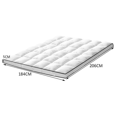 DreamZ Bedding Luxury Pillowtop Mattress Topper Mat Pad Protector Cover King Payday Deals