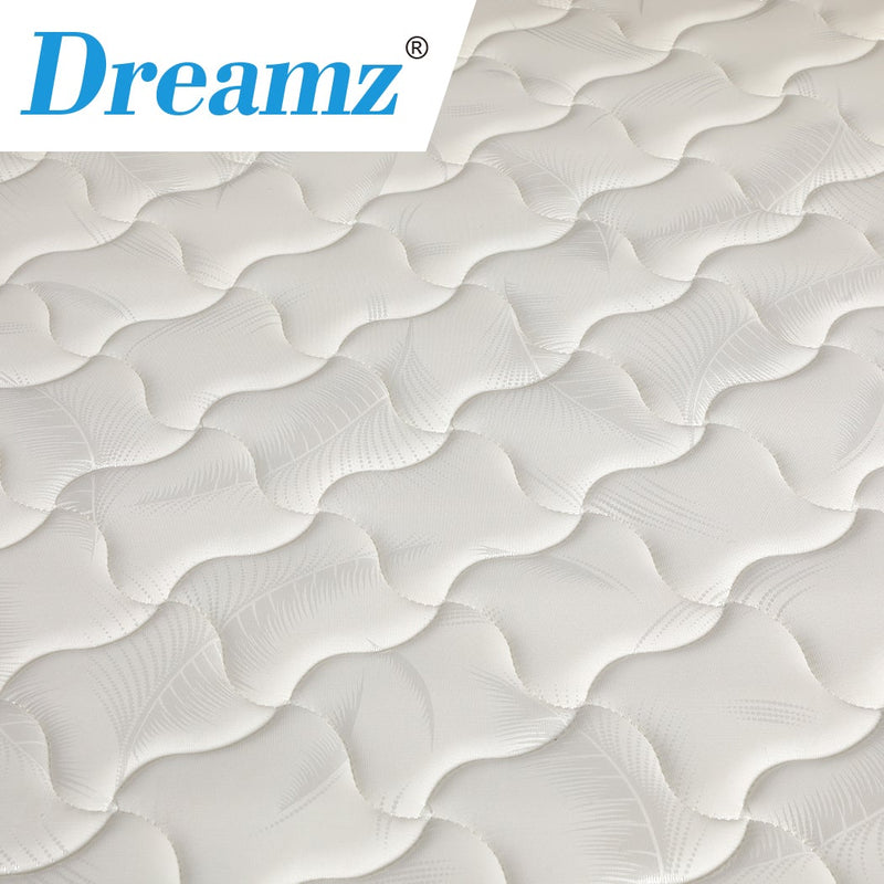 Dreamz Bedding Mattress Queen Size Premium Bed Top Spring Foam Medium Soft 16CM Payday Deals