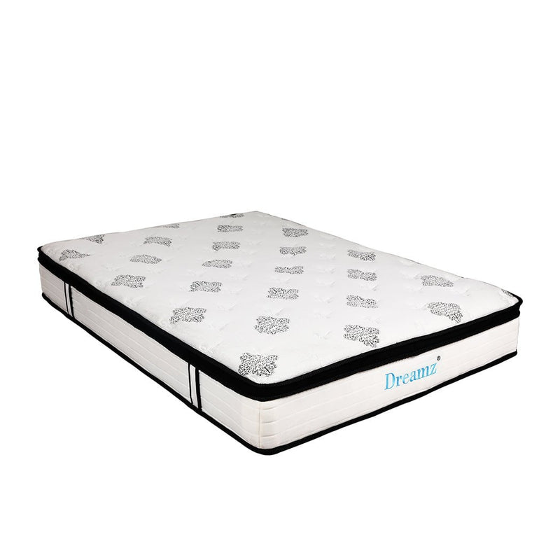 Dreamz Bedding Mattress Spring Double Size Premium Bed Top Foam Medium Soft 30CM Payday Deals