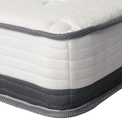 Dreamz Bedding Mattress Spring King Single Premium Bed Top Foam Medium Soft 21CM Payday Deals