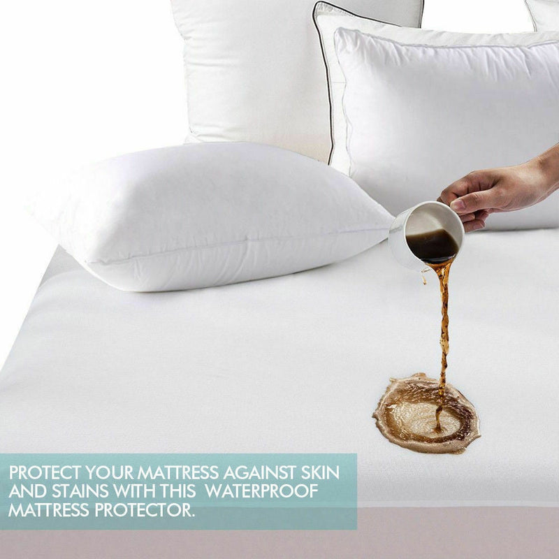 DreamZ Fitted Waterproof Bed Mattress Protectors Covers Double Payday Deals