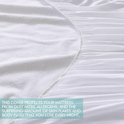 DreamZ Fitted Waterproof Bed Mattress Protectors Covers Single Payday Deals