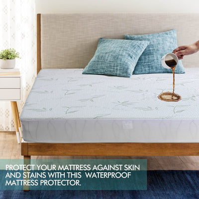 DreamZ Fitted Waterproof Mattress Protector with Bamboo Fibre Cover King Size Payday Deals