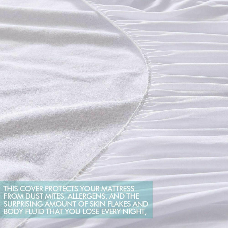 DreamZ Fitted Waterproof Mattress Protector with Bamboo Fibre Cover King Size Payday Deals