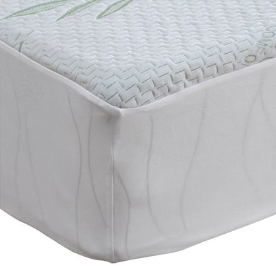 DreamZ Fully Fitted Waterproof Breathable Bamboo Mattress Protector Double Size Payday Deals