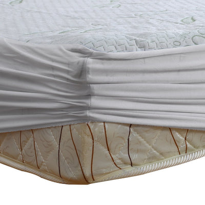 DreamZ Fully Fitted Waterproof Breathable Bamboo Mattress Protector Double Size Payday Deals