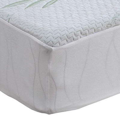 DreamZ Fully Fitted Waterproof Breathable Bamboo Mattress Protector Single Size Payday Deals