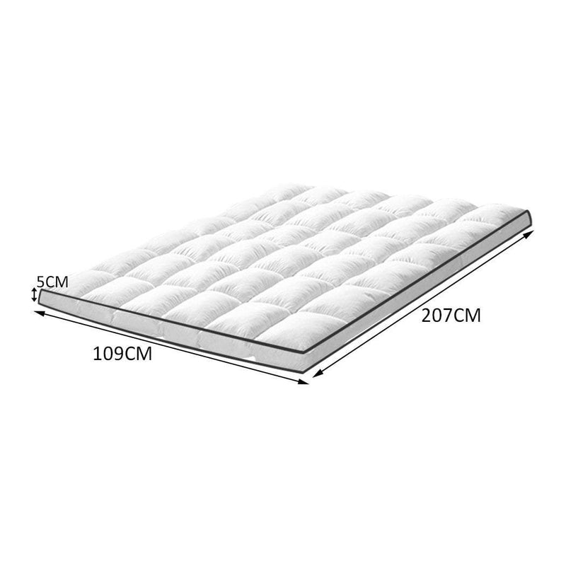 DreamZ Luxury Bedding Pillowtop Mattress Topper Mat Pad Protector King Single Payday Deals