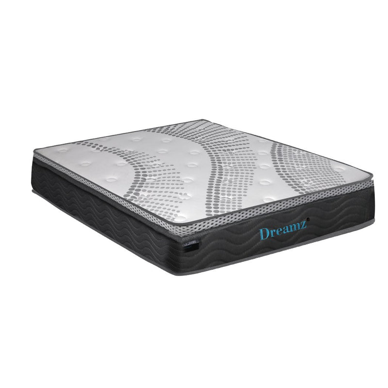 Dreamz Mattress Pocket Spring Cool Gel Memory Foam  Euro Top Medium Soft 30CM Payday Deals