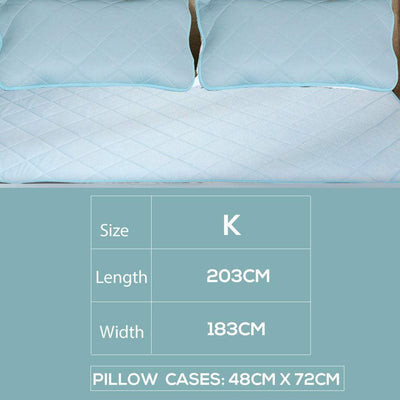 Dreamz Mattress Protector Cool Topper Set  Pillow Case King Payday Deals