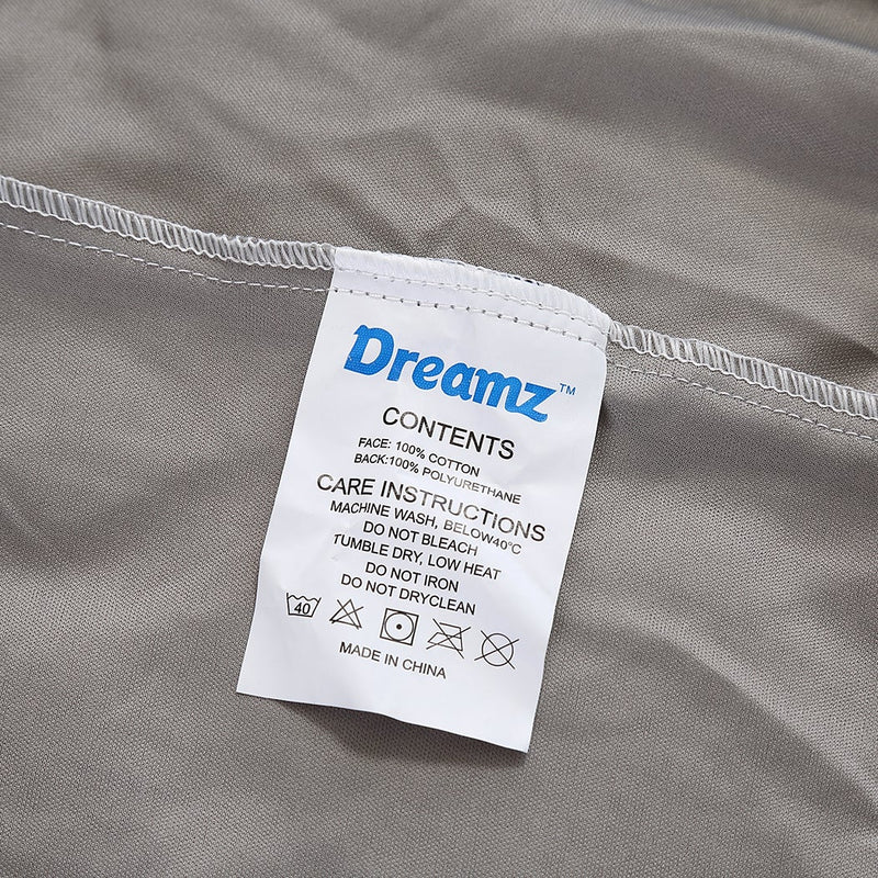 DreamZ Mattress Protector Fitted Sheet Cover Waterproof Cotton Fibre King Single Payday Deals