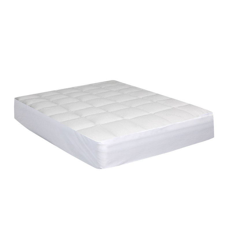 Dreamz Mattress Protector Luxury Topper Bamboo Quilted Underlay Pad King Single Payday Deals