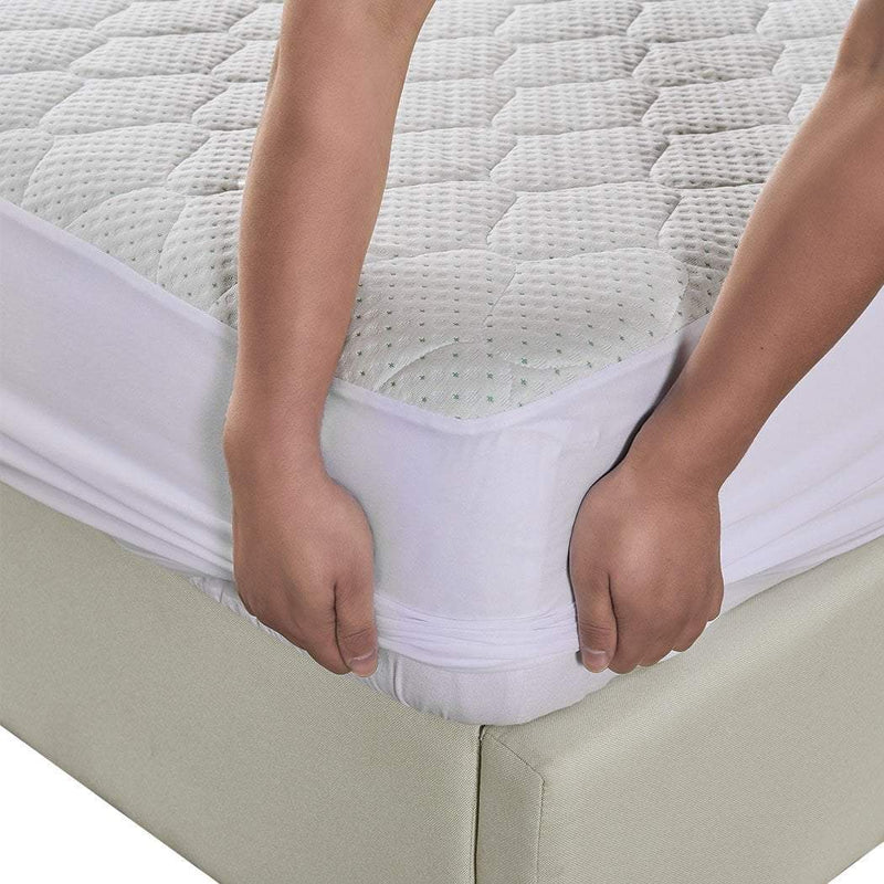 Dreamz Mattress Protector Topper Bamboo Pillowtop Waterproof Cover King Single Payday Deals