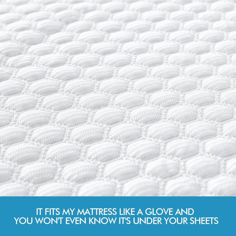 DreamZ Mattress Protector Topper Polyester Cool Fitted Cover Waterproof Double Payday Deals