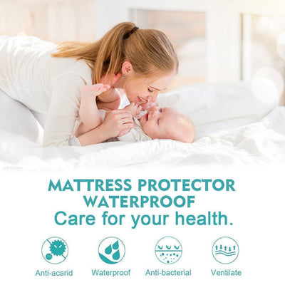 DreamZ Terry Cotton Fully Fitted Waterproof Mattress Protector in King Size Payday Deals