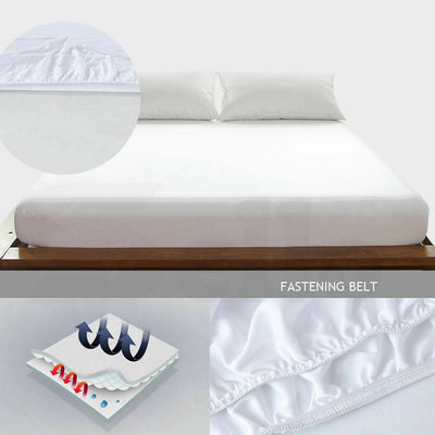 DreamZ Terry Cotton Fully Fitted Waterproof Mattress Protector in Queen Size Payday Deals