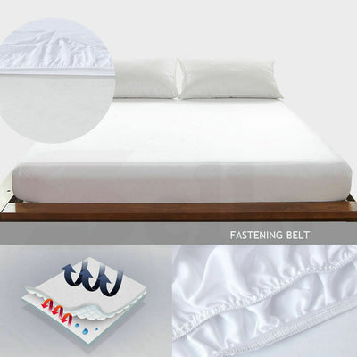 DreamZ Terry Cotton Fully Fitted Waterproof Mattress Protector in Single Size Payday Deals
