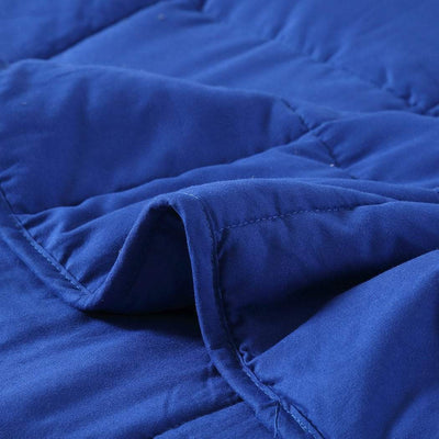 DreamZ Weighted Blanket Heavy Gravity Deep Relax 5KG Adult Double Navy Payday Deals