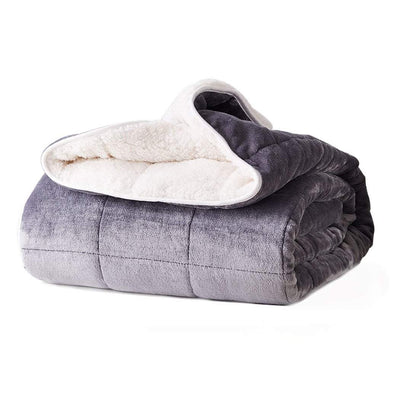 DreamZ Weighted Blanket Heavy Gravity Deep Relax Ultra Soft 11KG Adults Grey Payday Deals