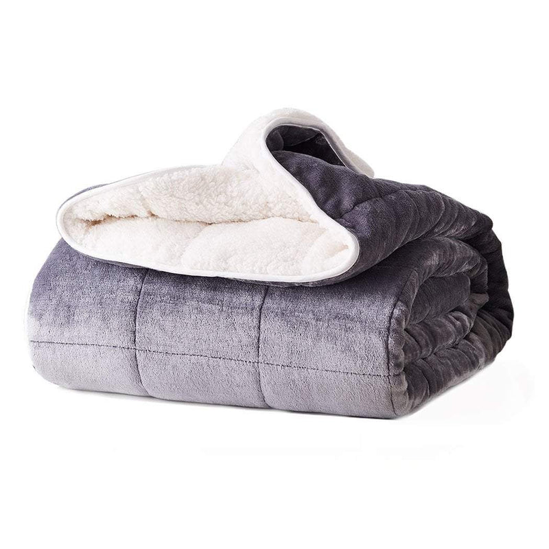 DreamZ Weighted Blanket Heavy Gravity Deep Relax Ultra Soft 9KG Adults Grey Payday Deals