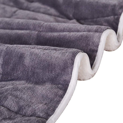 DreamZ Weighted Blanket Heavy Gravity Deep Relax Ultra Soft 9KG Adults Grey Payday Deals