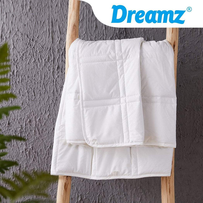 DreamZ Weighted Blanket Summer Cotton Heavy Gravity Adults Deep Relax Relief 7KG