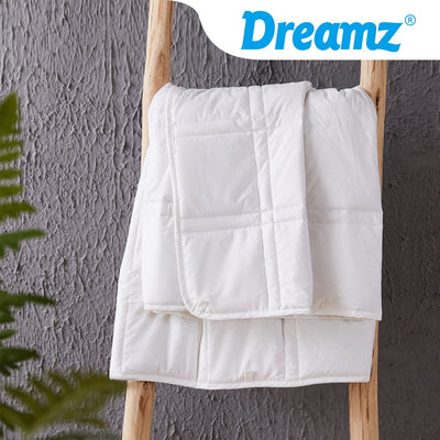 DreamZ Weighted Blanket Summer Cotton Heavy Gravity Kids Deep Relax Relief 2.3KG Payday Deals