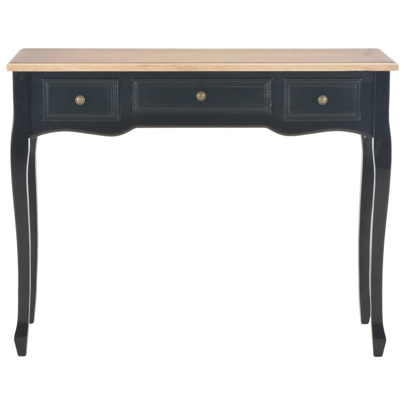Dressing Console Table with 3 Drawers Black Payday Deals