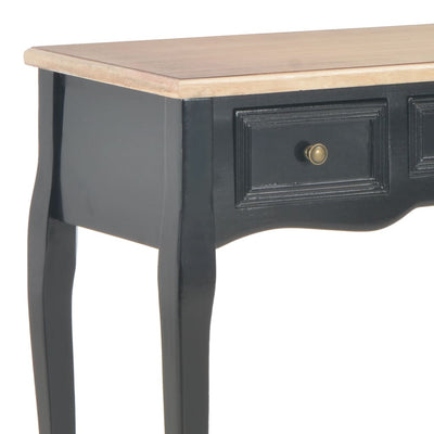 Dressing Console Table with 3 Drawers Black Payday Deals