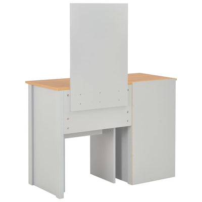 Dressing Table with Mirror and Stool Grey 104x45x131 cm Payday Deals