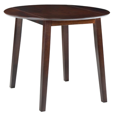 Drop-leaf Dining Table Round MDF Brown Payday Deals