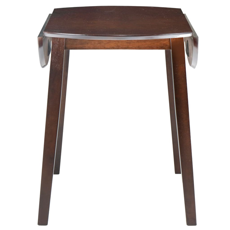 Drop-leaf Dining Table Round MDF Brown Payday Deals