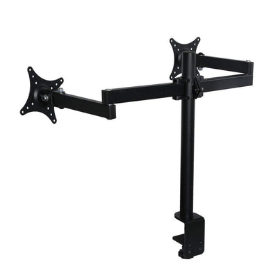 Dual HD LED Desk Mount Monitor Stand  2 Arm Display Bracket LCD Screen TV Holder Payday Deals